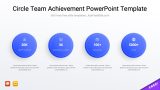 Circle Team Achievement PowerPoint Template