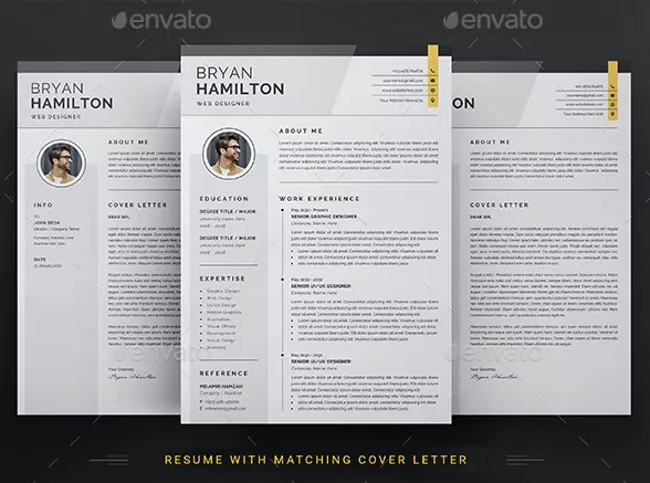 Clean Resume and Cover letter design