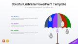 Colorful Umbrella PowerPoint Template