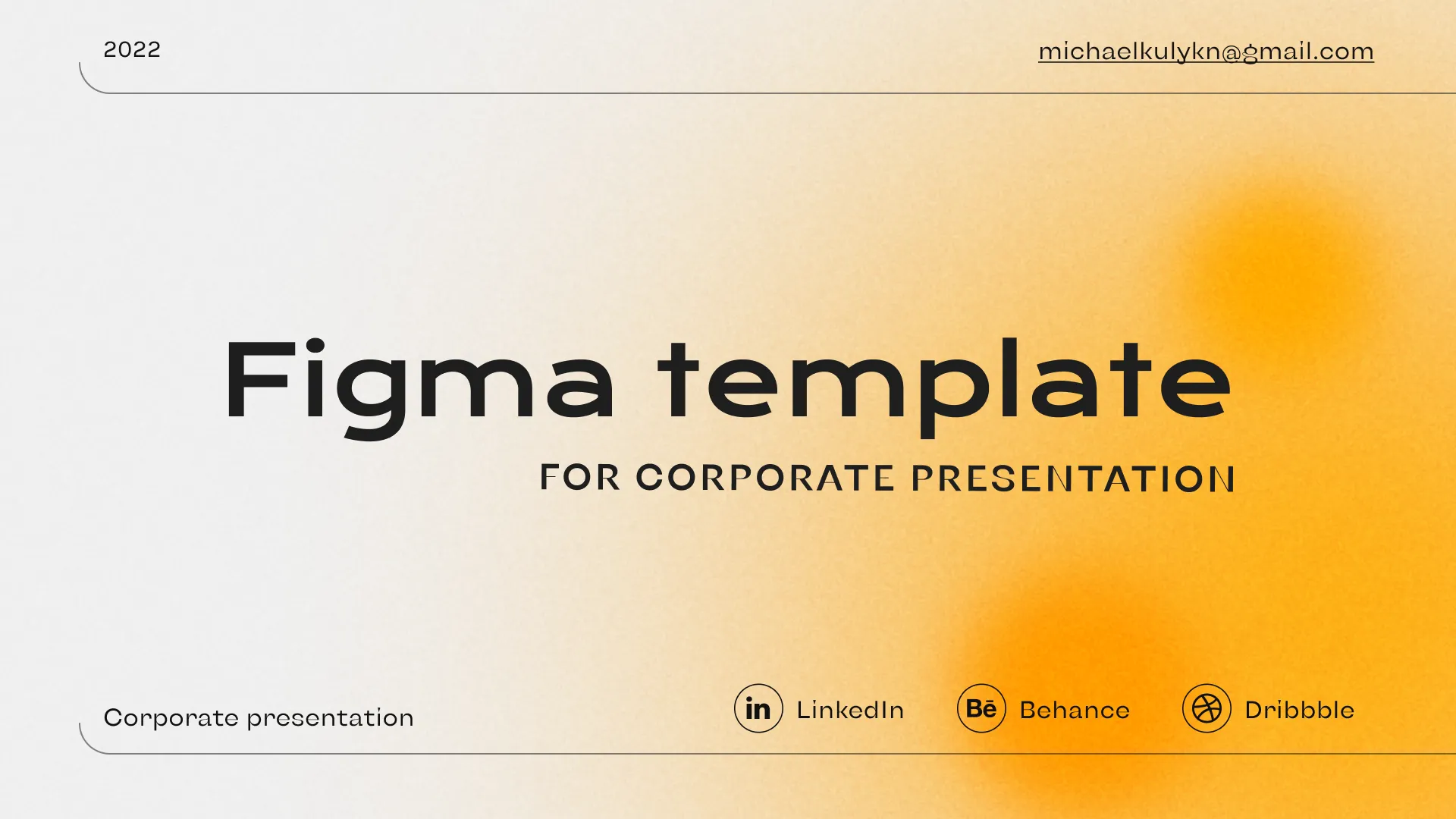 Corporate presentation template