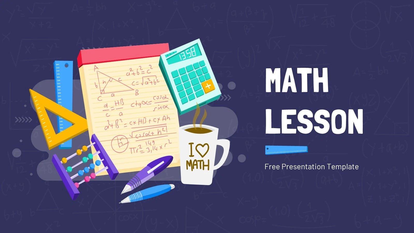 10+ Free Math PowerPoint Templates for Teachers Just Free Slide