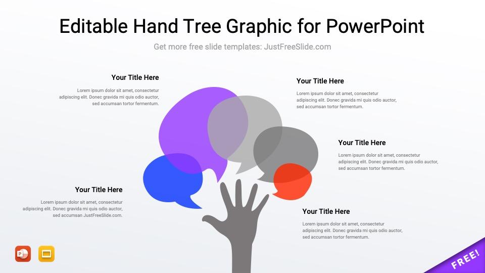 Free Hand Tree Graphic for PowerPoint
