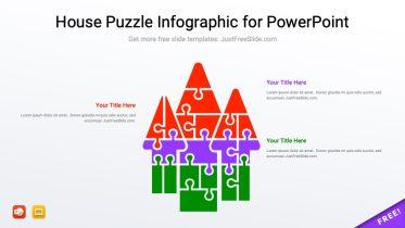 House Puzzle Infographic for PowerPoint