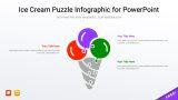 Ice Cream Puzzle Infographic for PowerPoint