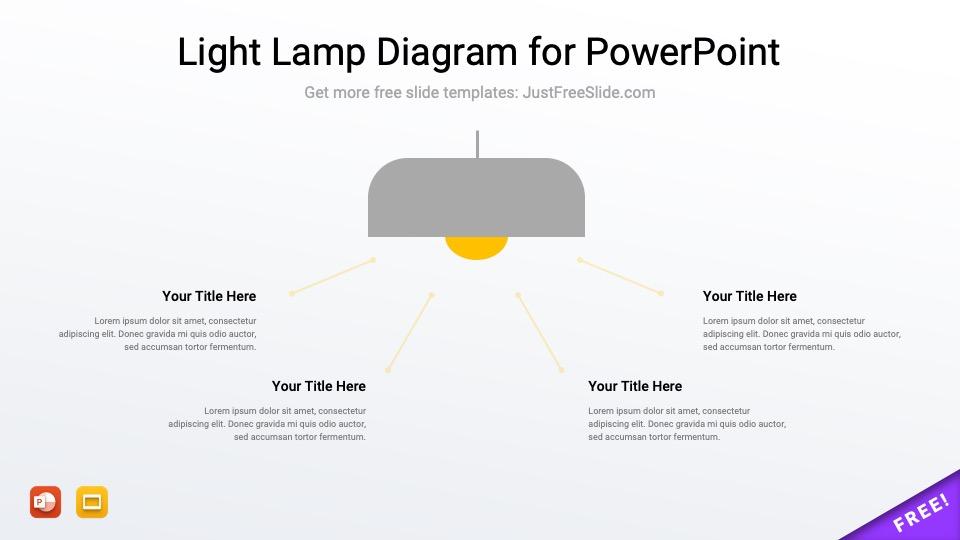 Free Light Lamp Diagram for PowerPoint