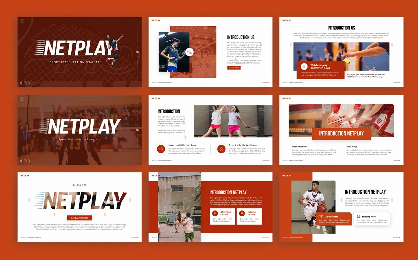 Netplay Sport Multipurpose PowerPoint Presentation Template