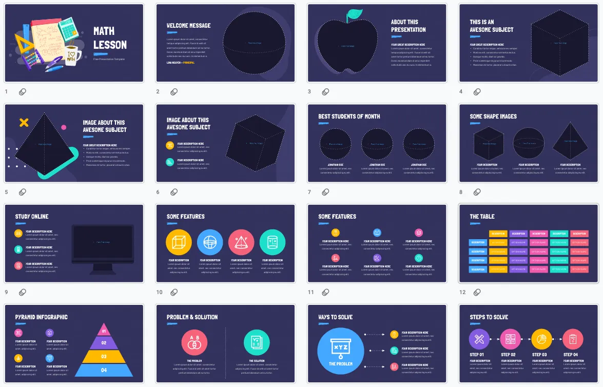 10+ Free Math PowerPoint Templates for Teachers - Just Free Slide