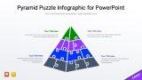 Pyramid Puzzle Infographic for PowerPoint