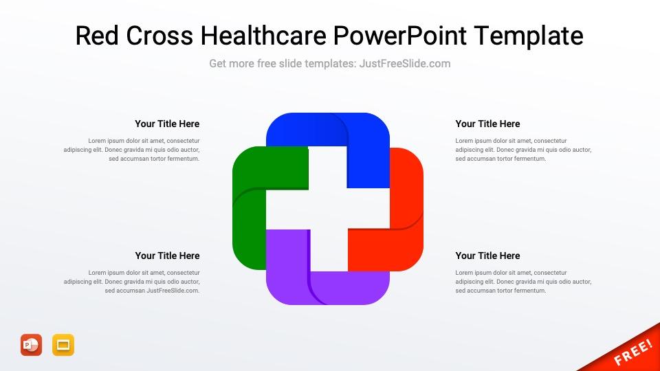 Free Red Cross Healthcare PowerPoint Template