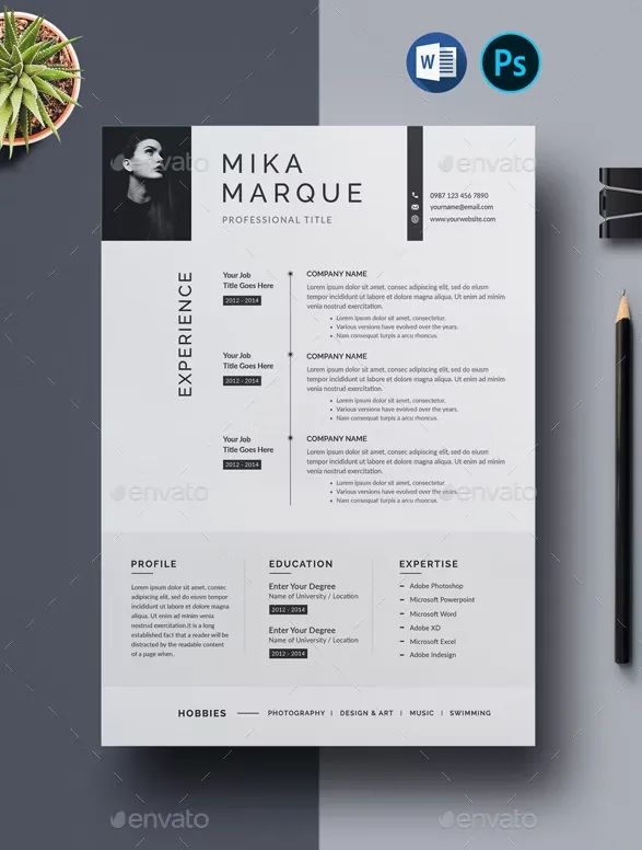 Simple Resume Template for Word