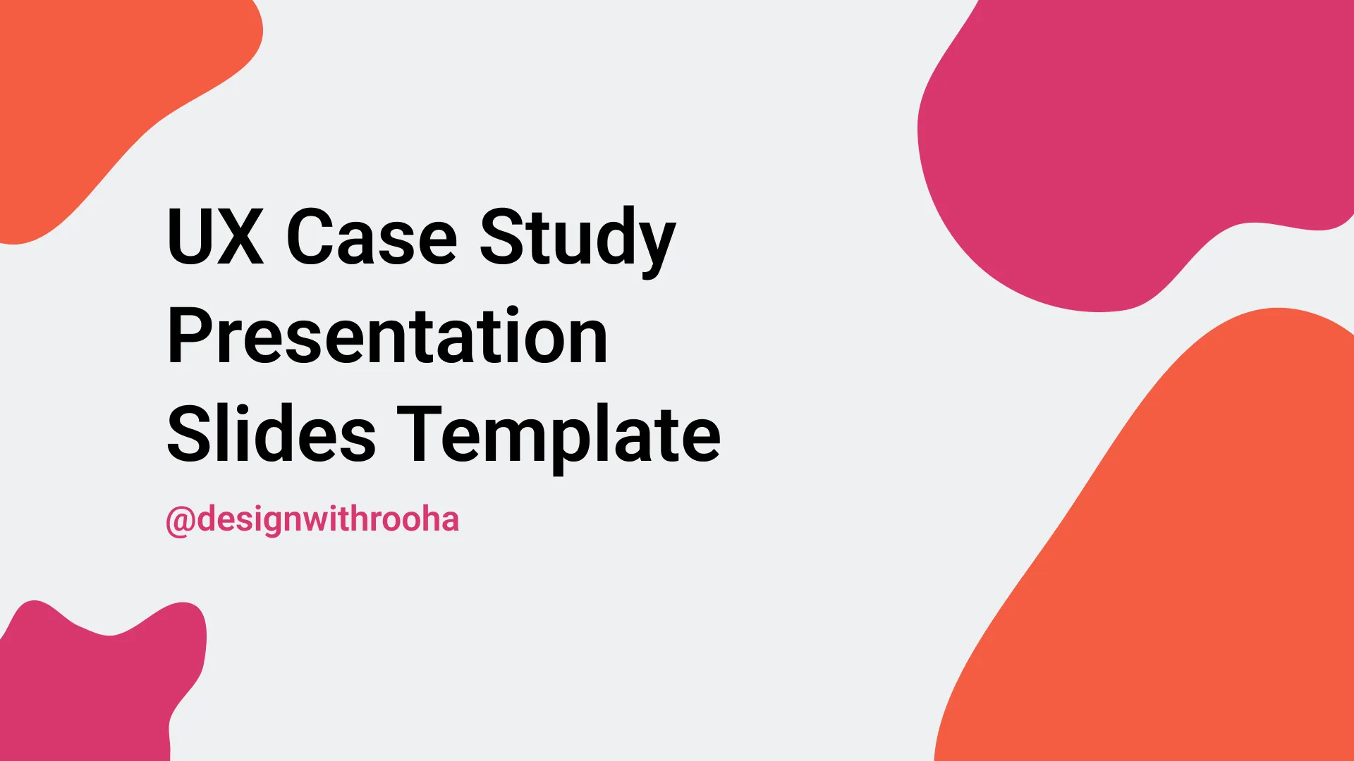 UX Case Study Presentation Template Community