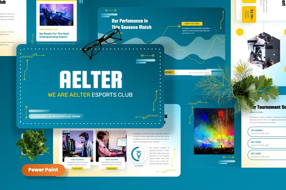 Aelter Esport Club Powerpoint Templates
