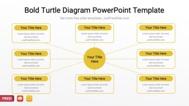 Bold Turtle Diagram PowerPoint Template