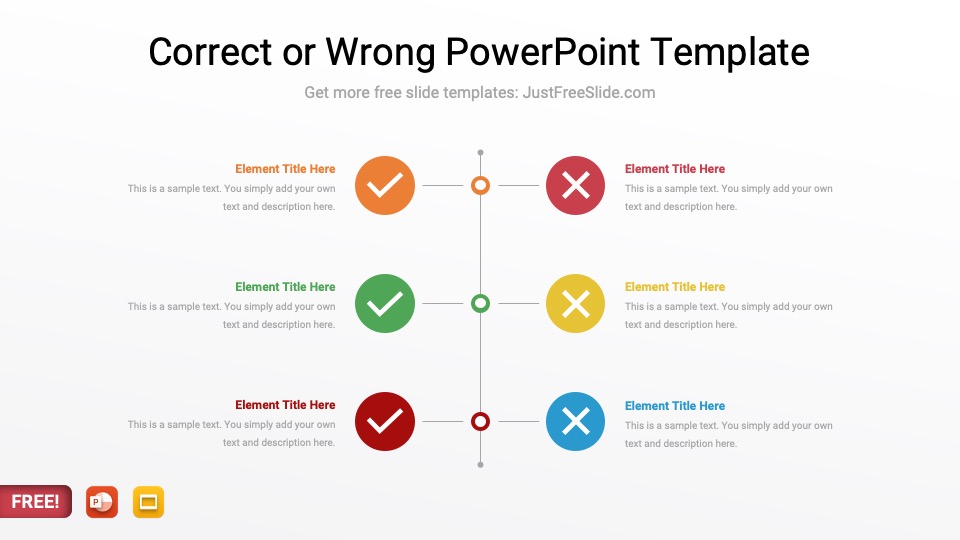 Correct or Wrong PowerPoint Template