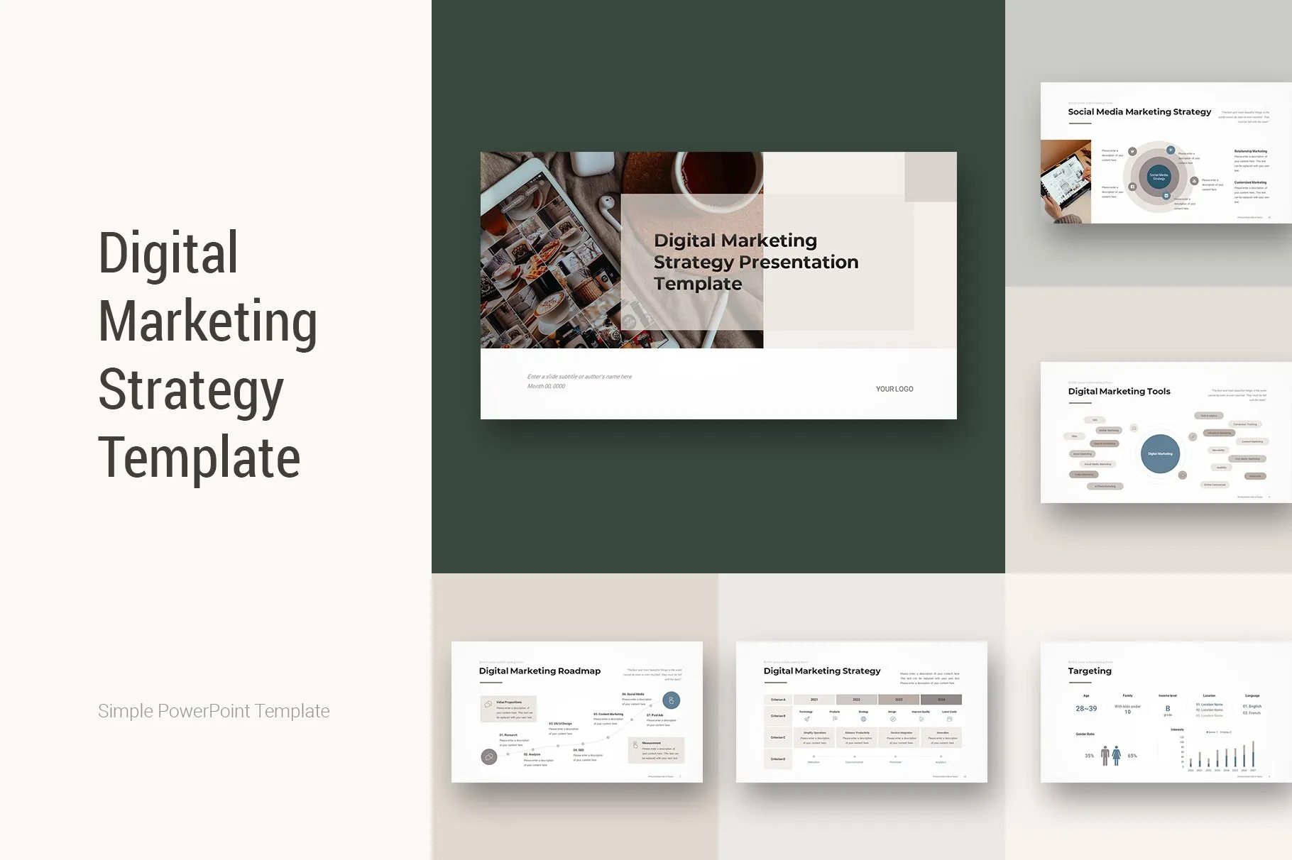 Digital Marketing Strategy PowerPoint Template