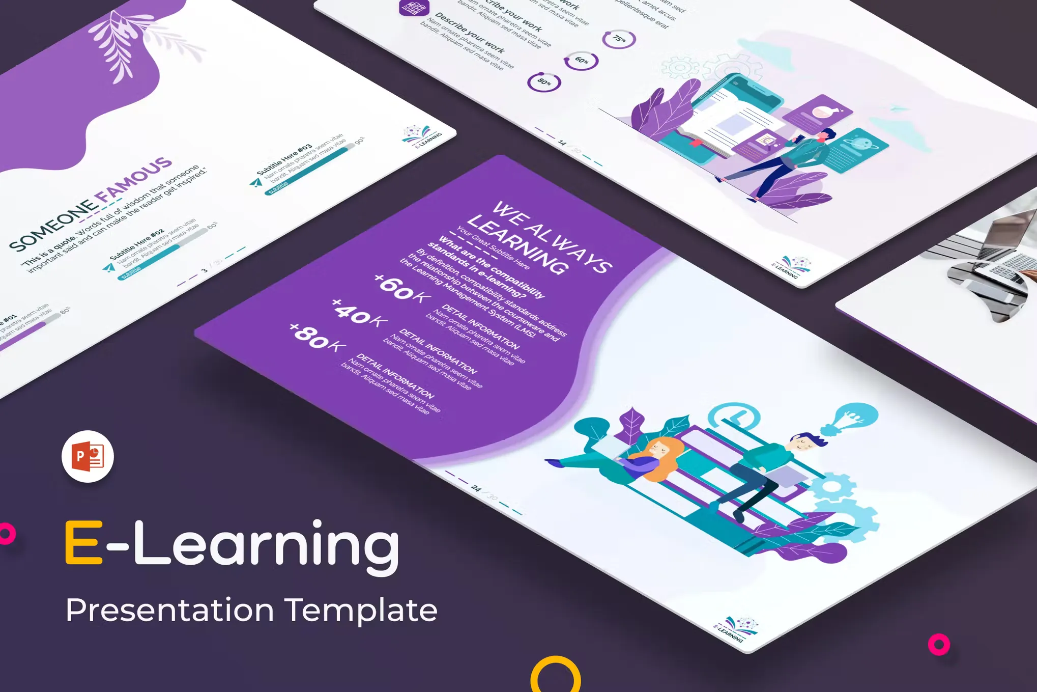 E Learning PowerPoint Presentation Template