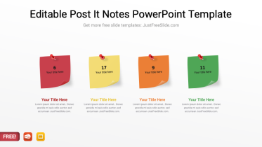 Editable Post It Notes PowerPoint Template