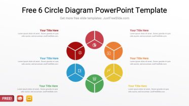 Free 6 Circle Diagram PowerPoint Template