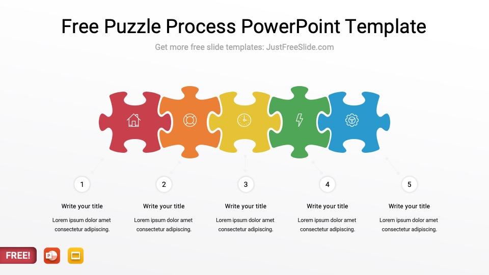 Free Puzzle Process PowerPoint Template