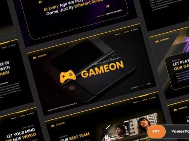 Gameon Gaming Studio PowerPoint Template