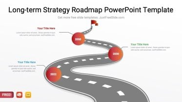 Long-term Strategy Roadmap PowerPoint Template