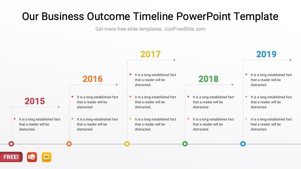 Our Business Outcome Timeline PowerPoint Template