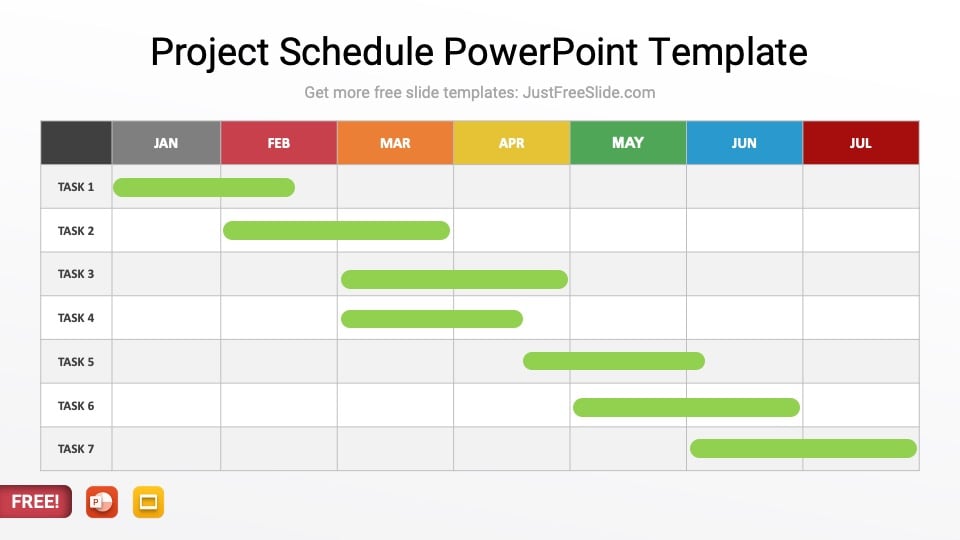Project Schedule PowerPoint Template