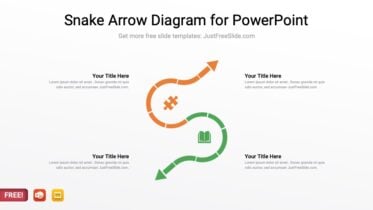 Snake Arrow Diagram for PowerPoint