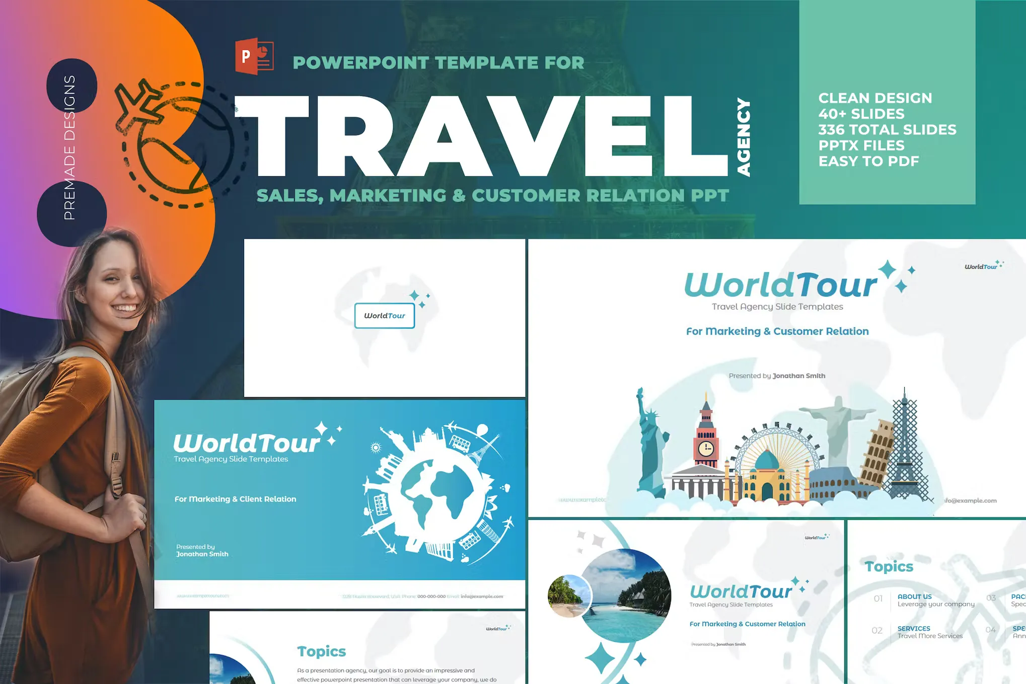 10 Best Travel PowerPoint Templates - Just Free Slide