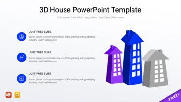 3D House PowerPoint Template