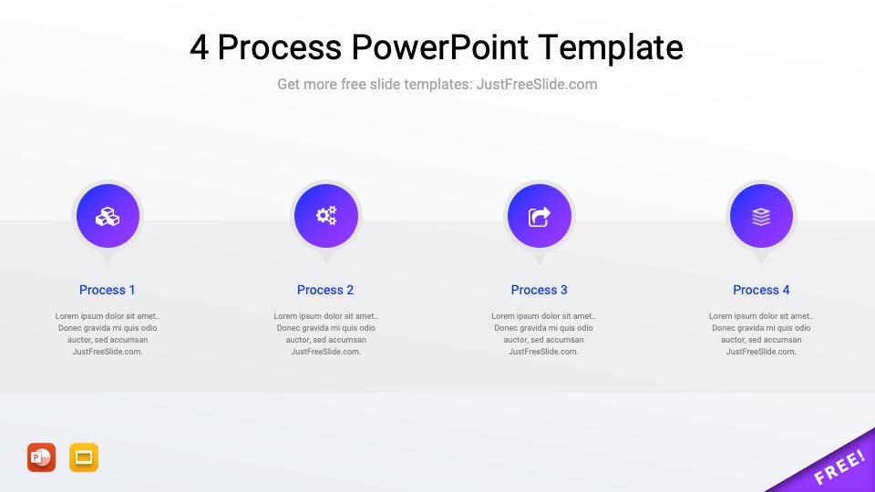 Free Multi-process PowerPoint Template (4,5,6,7,8)