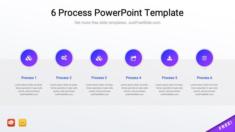 6 Process PowerPoint Template