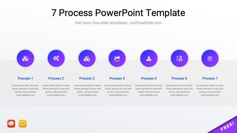 7 Process PowerPoint Template
