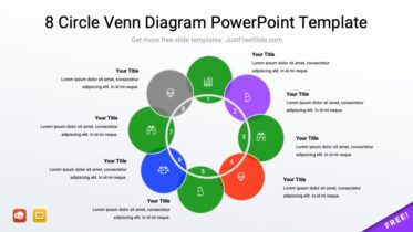 8 Circle Venn Diagram PowerPoint Template