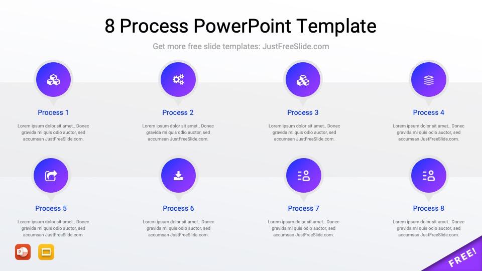8 Process PowerPoint Template