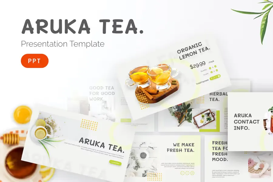 Aruka Tea Powerpoint Template
