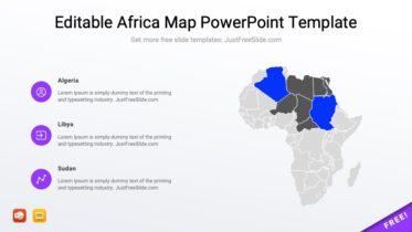Editable Africa Map PowerPoint Template