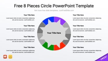 Free 8 Pieces Circle PowerPoint Template