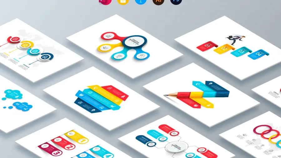 Free Animated PowerPoint Creative Infographics (10 Slides)