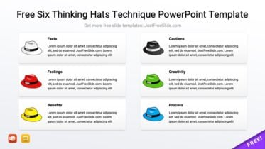 Free Six Thinking Hats Technique PowerPoint Template