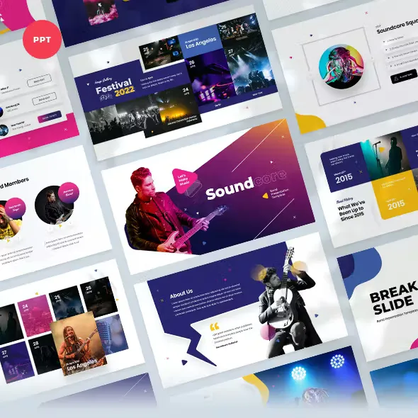 Music Band PowerPoint Template