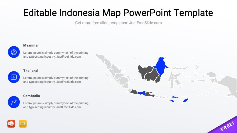 Slide4 Editable Indonesia Map PowerPoint Template
