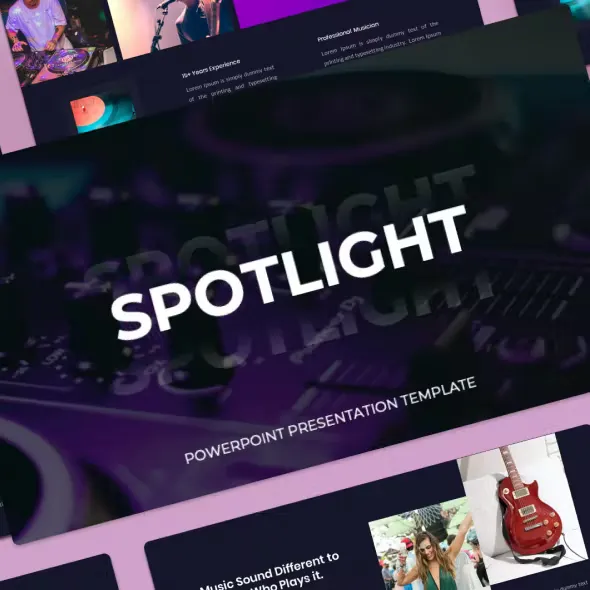 Spotlight Music Event PowerPoint Template