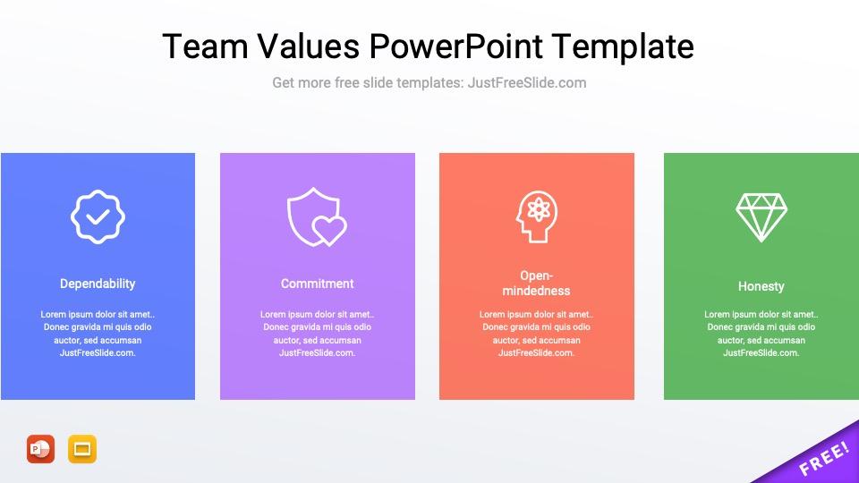 Team Values PowerPoint Template