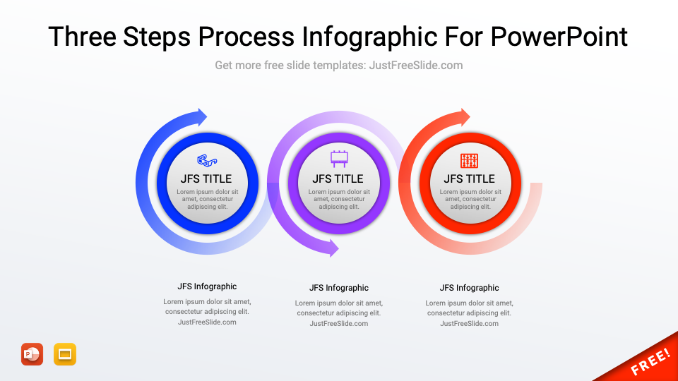 3 Step Process Infographic For PowerPoint10