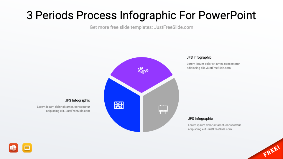3 Step Process Infographic For PowerPoint2