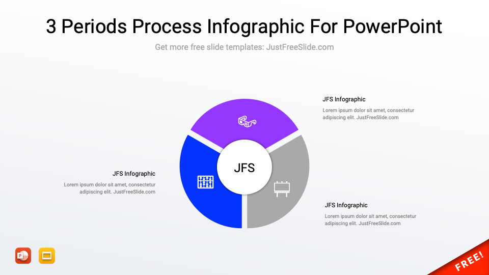 3 Step Process Infographic For PowerPoint3
