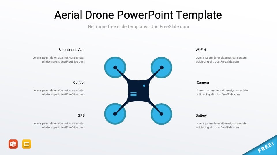 Free Aerial Drone PowerPoint Template