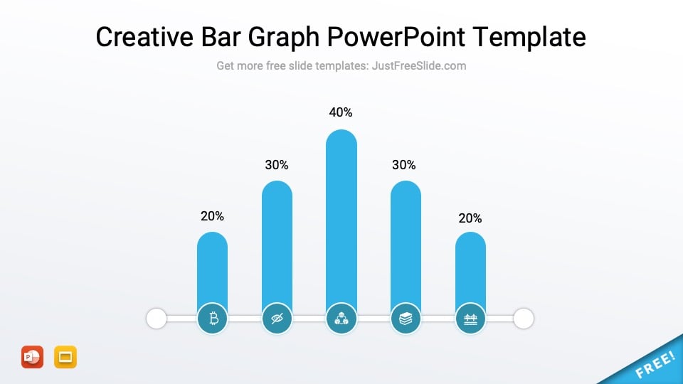 Free Creative Bar Graph PowerPoint Template