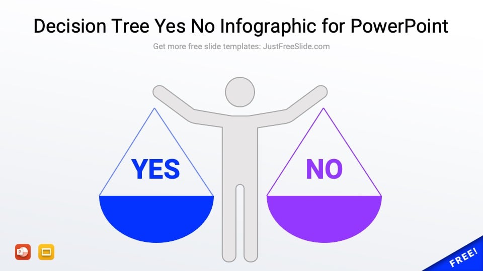 Decision Tree Yes No Infographic for PowerPoint